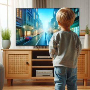 تماشای تلویزیون از نزدیک