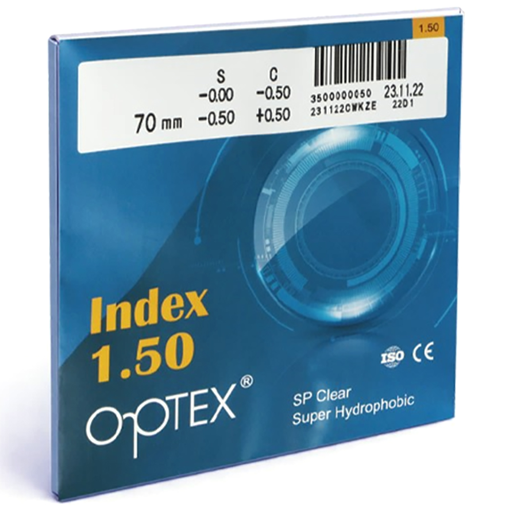 عدسی آنتی رفلکس برند اُپتکس ضریب شکست OPTEX CLEAR 1.5O