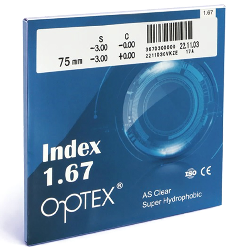 عدسی فشرده آنتی رفلکس لُپکس 1.67 OPTEX CLEAR
