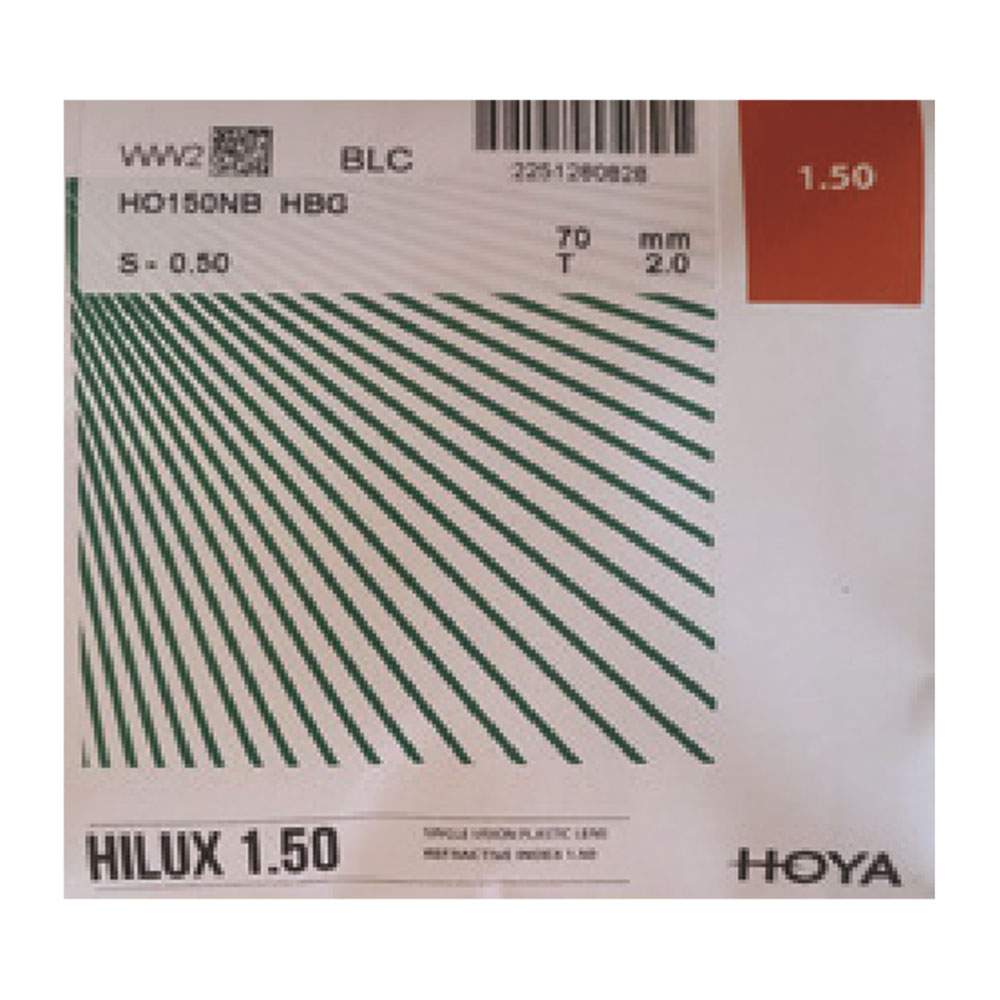 عدسی بلو کنترل هویا HOYA HILUX 1.50 BLUE