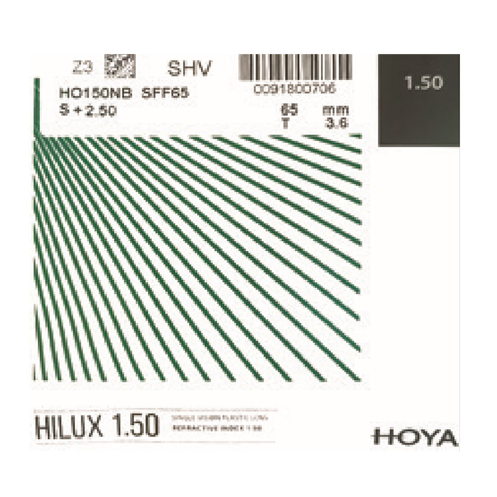 عدسی آنتی رفلکی هویا HOYA HILUX 1.50 SHV