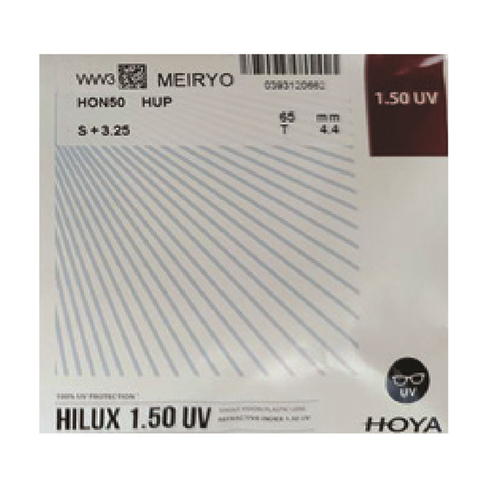 عدسی آنتی رفلکی هویا HOYA HILUX MEIRYO 1.50