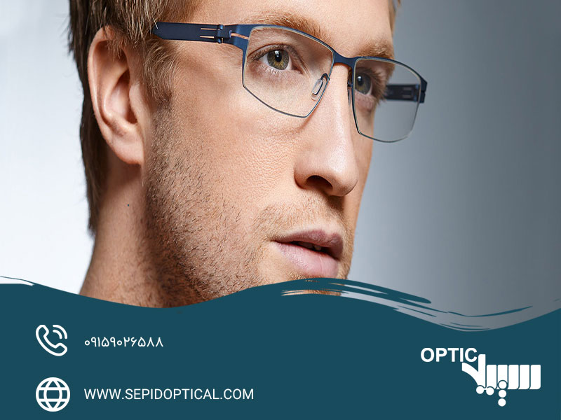 عینک مردانه طبی مستطیلی