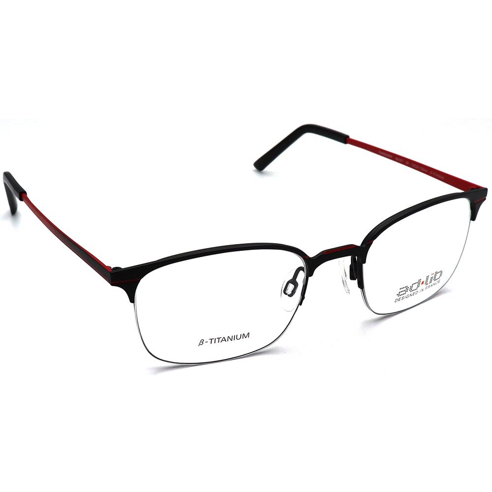 عینک طبی مردانه نیم فریم تیتانیوم برند adlib مدل AB3307