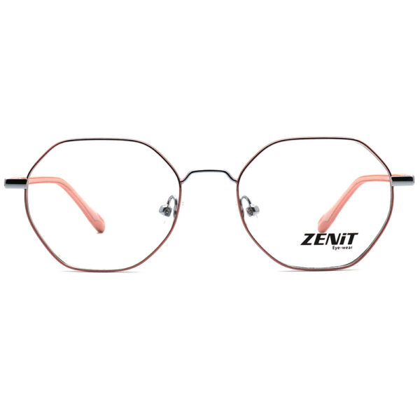 عینک طبی شش ضلعی فلزی Zenit ZE-3432
