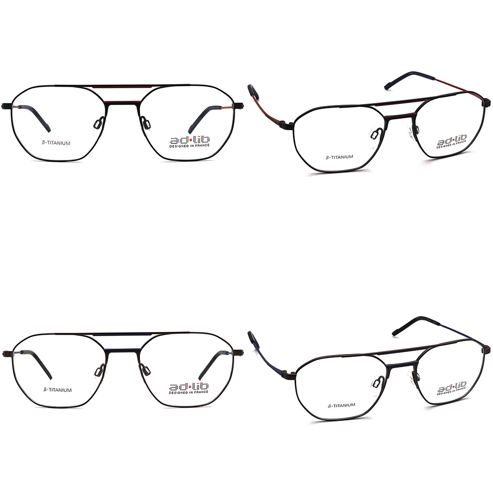 عینک طبی مردانه خلبانی تیتانیوم برند adlib مدل AB3312