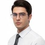 عینک طبی شش ضلعی فلزی Zenit ZE-3432