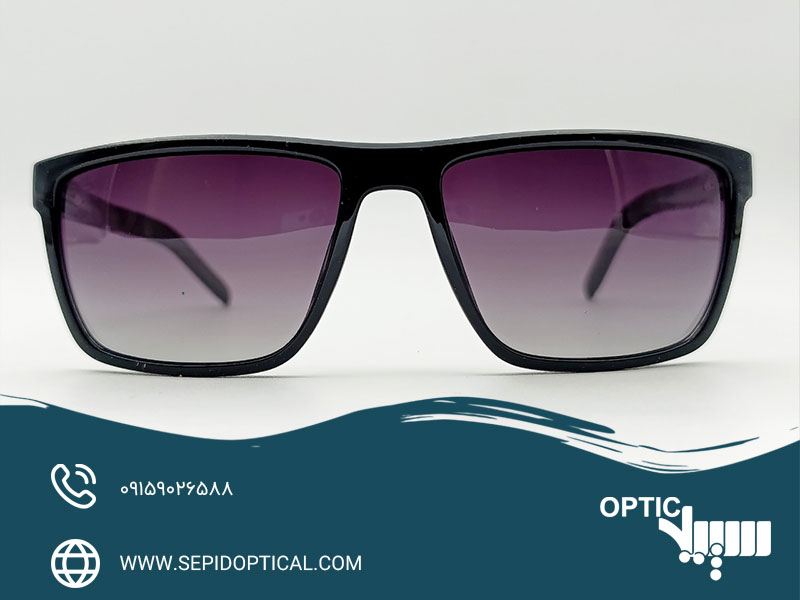 عینک آفتابی با عدسی قهوه‌ای