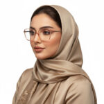 عینک طبی زنانه Justin Bieber Y3009.روی صورت مدل دختر ایرانی