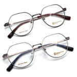 عینک طبی مردانه گرد فلزی برند Eddi کد A4515