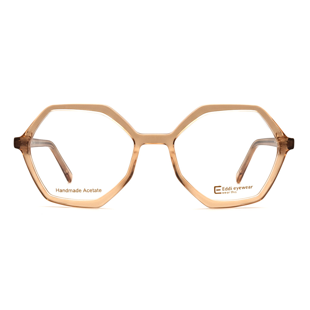 عینک طبی زنانه ششش ضلعی برند Eddi کد 1489