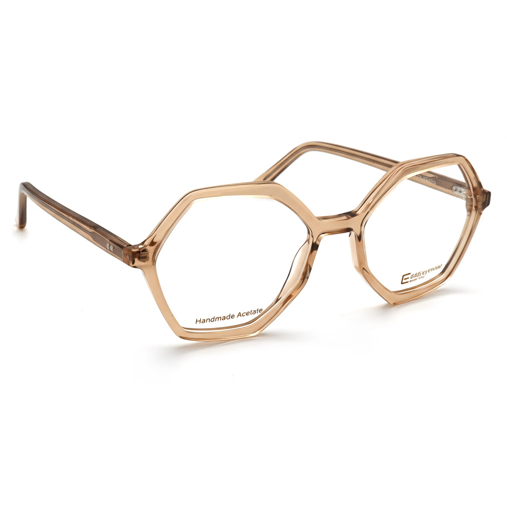 عینک طبی زنانه ششش ضلعی برند Eddi کد 1489