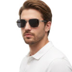 عینک آفتابی مردانه فلزی جدید CHIC 4644