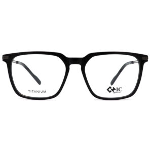 عینک طبی مردانه کائوچو دسته تیتانیوم CHIC T234